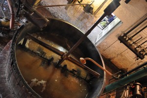 Mash tun at Brasserie Vapeur