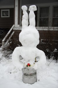 Snowman Kegstand