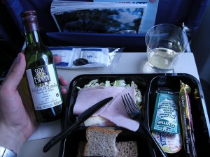 Airplane wine bottle