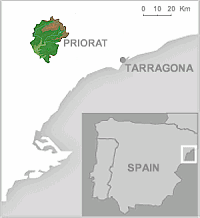 Priorat Map