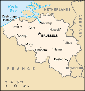 Belgium map